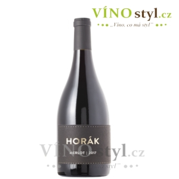 Merlot, výběr z hroznů 2019, víno červené - suché