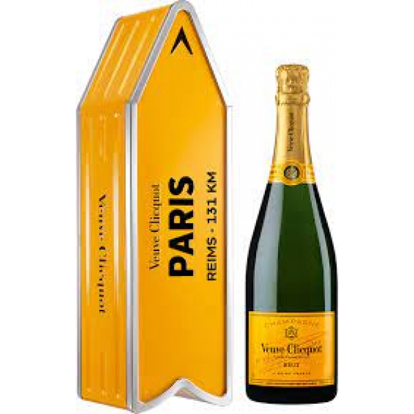 Veuve Clicquot Arrow Yellow Label brut, BOX 75 cl.