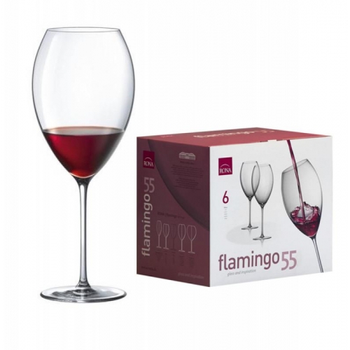 Sada sklenic Flamingo 550 ml - 6 ks