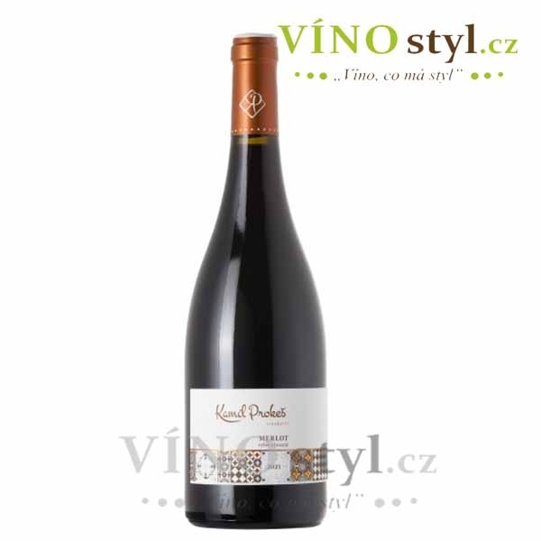 Merlot, výběr z hroznů 2022, víno červené - suché