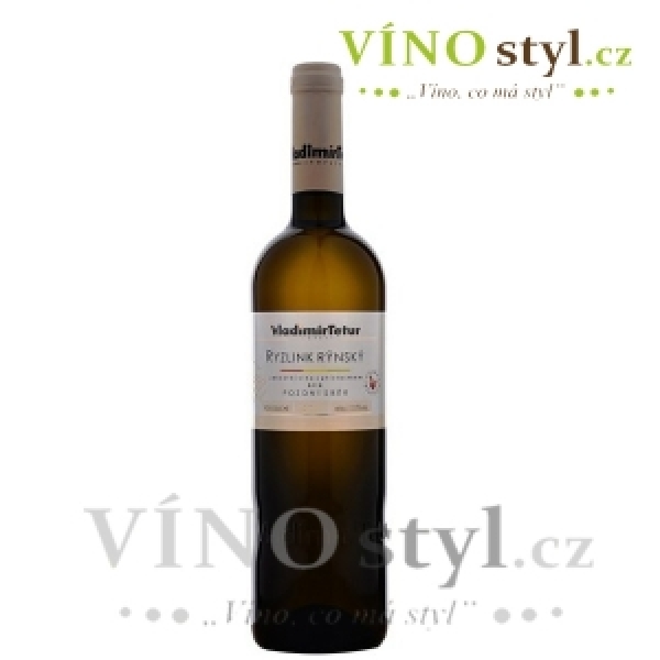 Ryzlink rýnský, pozdní sběr 2022, víno bílé - polosuché