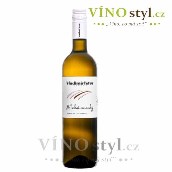 Muškát moravský, kabinetní 2025, víno bílé - polosladké