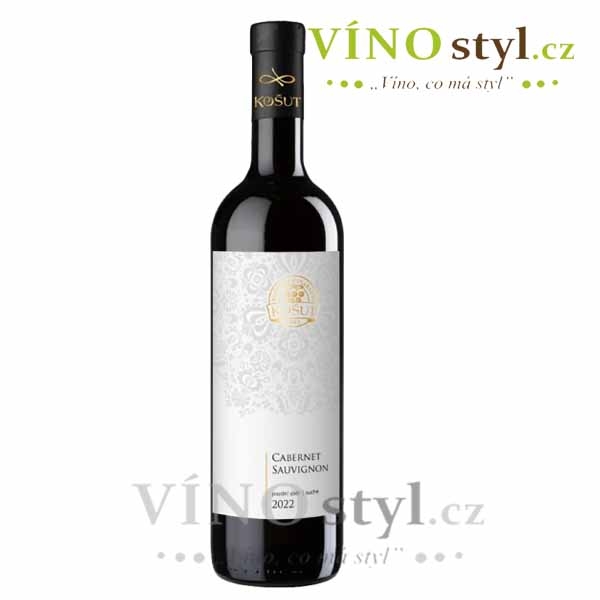 Cabernet sauvignon, pozdní sběr 2022, víno červené - suché