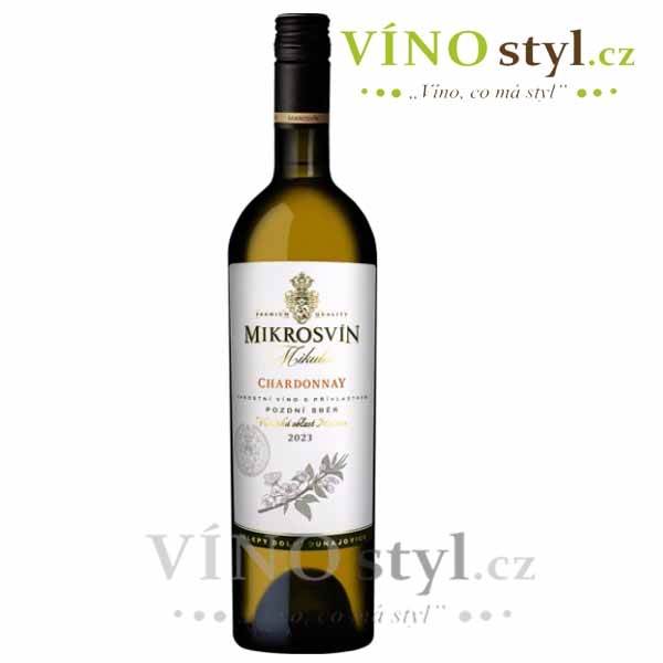 Chardonnay, pozdní sběr 2023, víno bílé - suché - FLOWER LINE