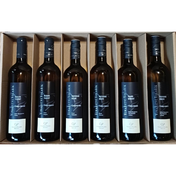Dárková sada šesti vyzrálých vín vinařství Volařík