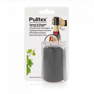 Otvírák a uzávěr na sekt Pulltex - černý