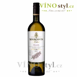 Pálava, pozdní sběr 2024, víno bílé - polosuché - FLOWER LINE
