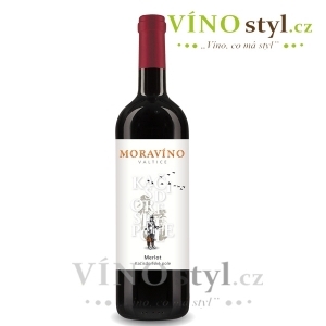 Merlot, pozdní sběr 2023, víno červené - suché