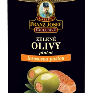 Zelené olivy plněné lososovou pastou FRANZ JOSEF
