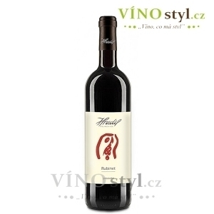 Rubinet, moravské zemské 2025, víno červené - polosladké
